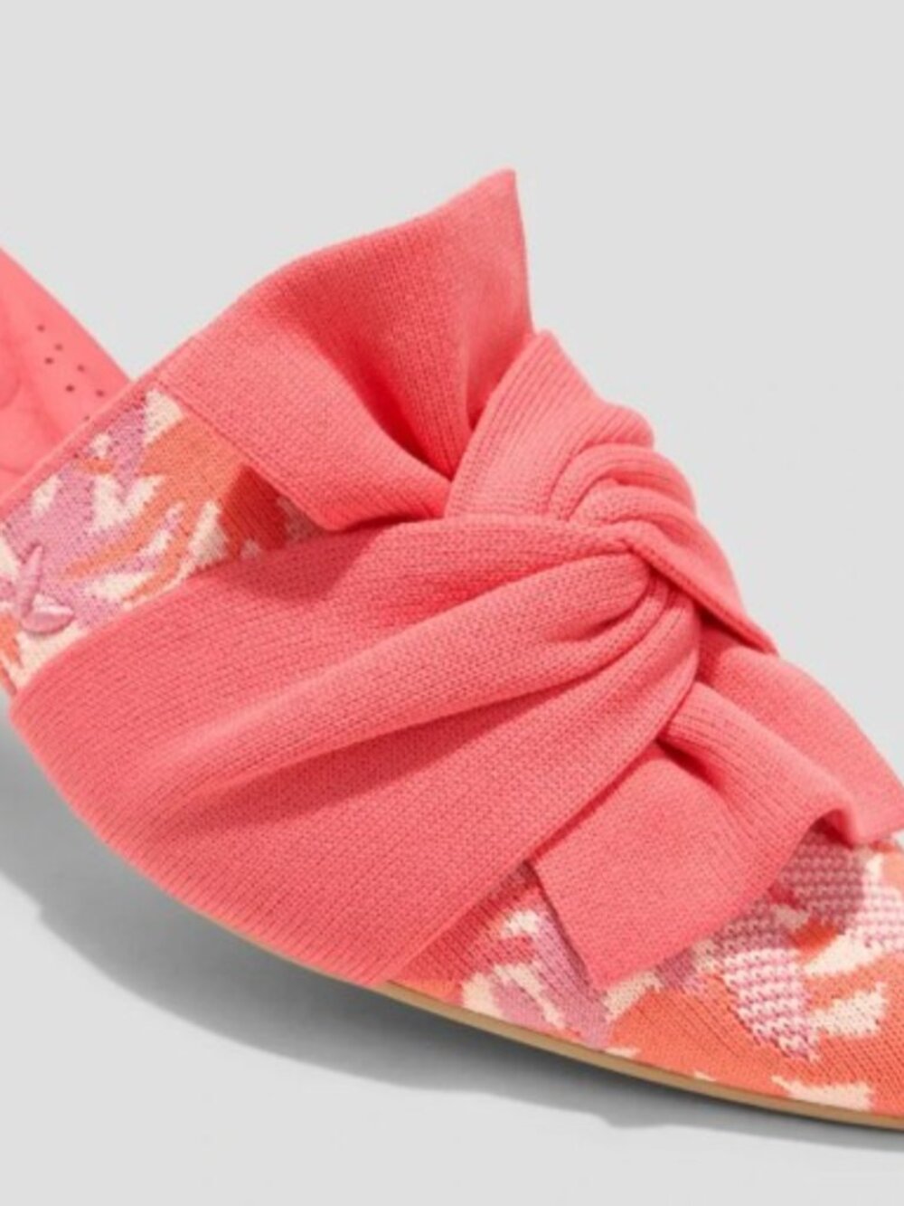 NEW Vivaia Pointed-Toe Knot Sandals (Yaffa Pro) in Coral Tropical 9.5 (41) - Picture 2 of 7